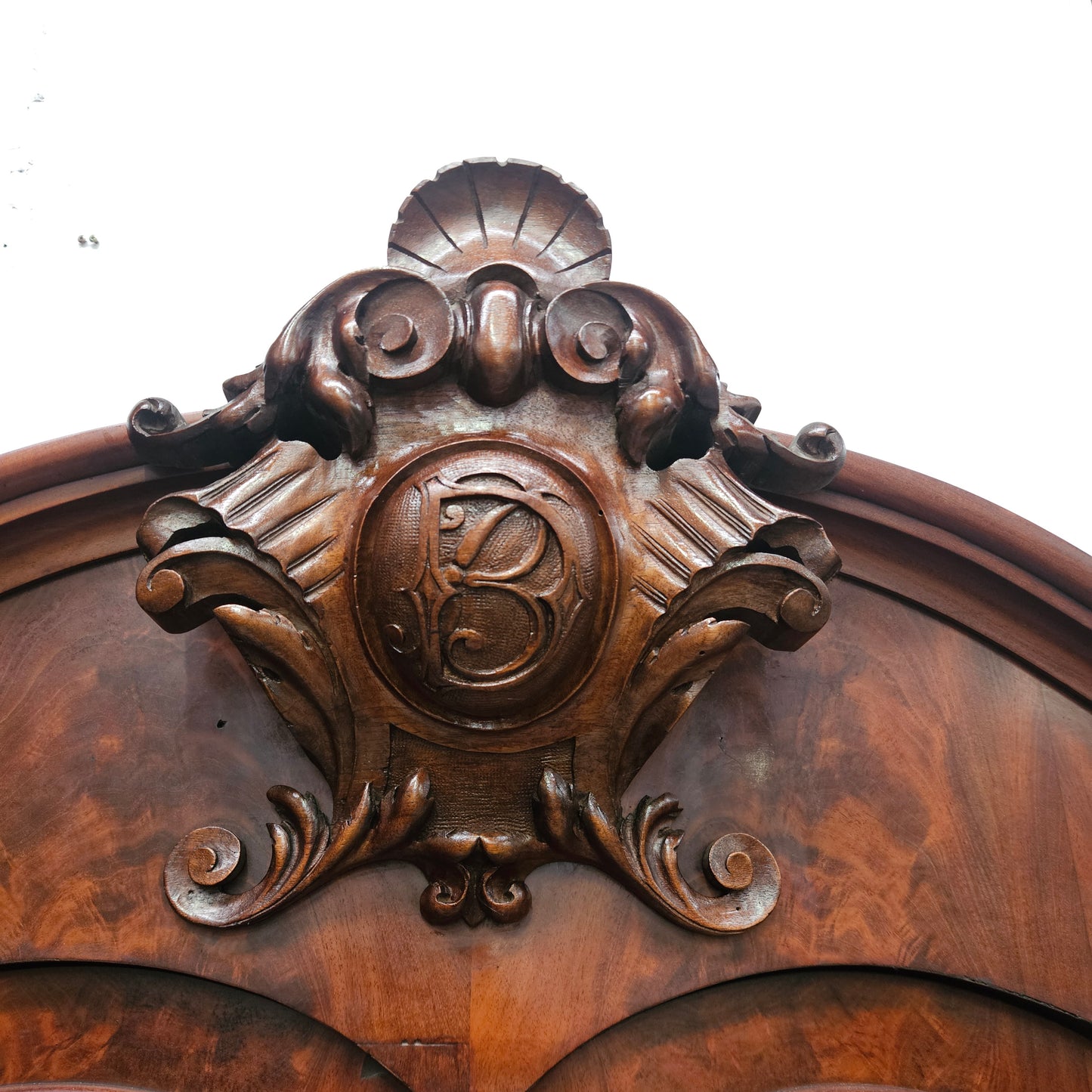 Flame Mahogany Display Cabinet