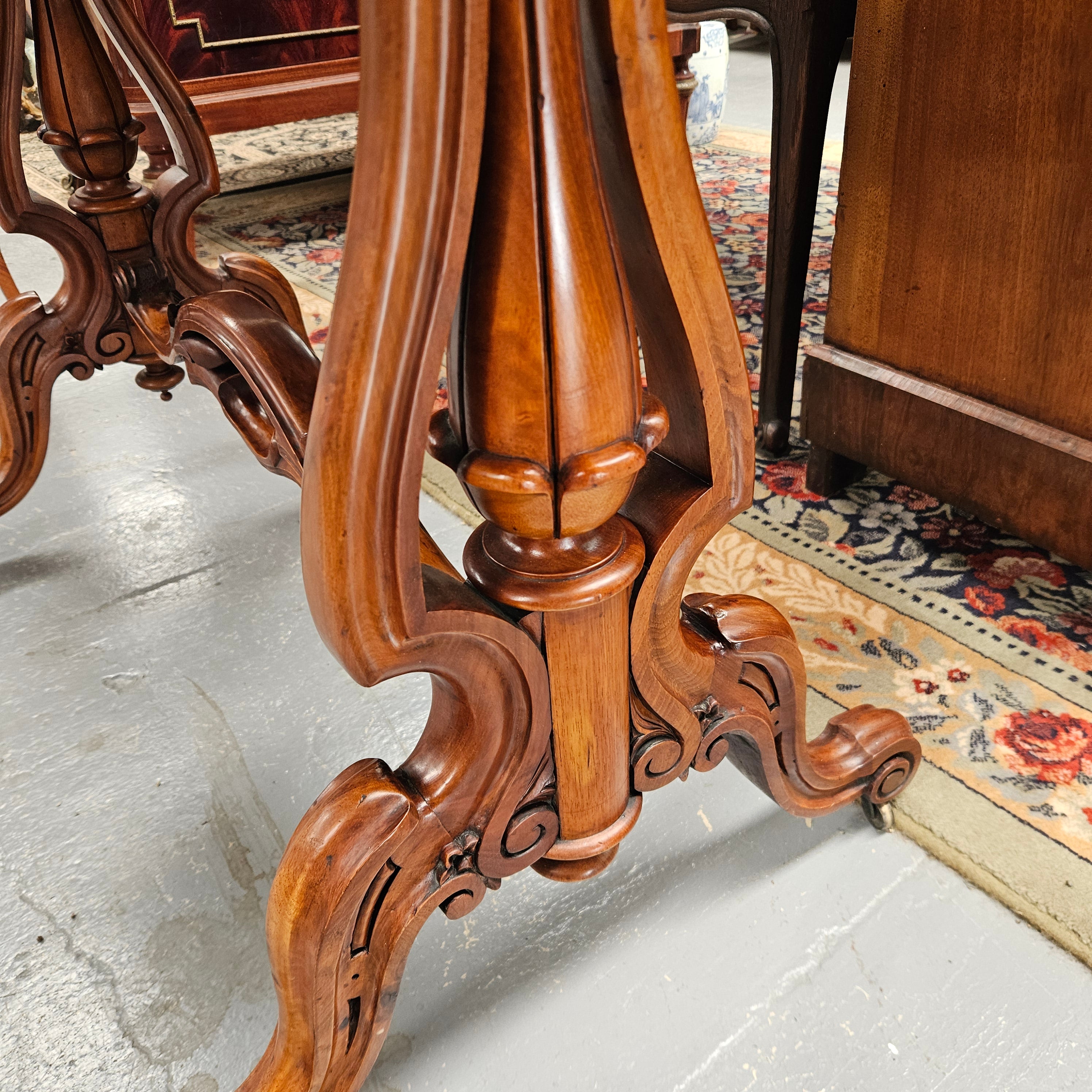 Stunning Victorian Figured Walnut Occasional/Side Table Circ 1860's | Antique & Vintage | Moonee Ponds Antiques | Australia Wide Delivery