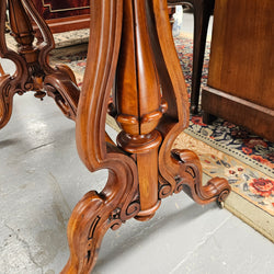Stunning Victorian Figured Walnut Occasional/Side Table Circ 1860's | Antique & Vintage | Moonee Ponds Antiques | Australia Wide Delivery