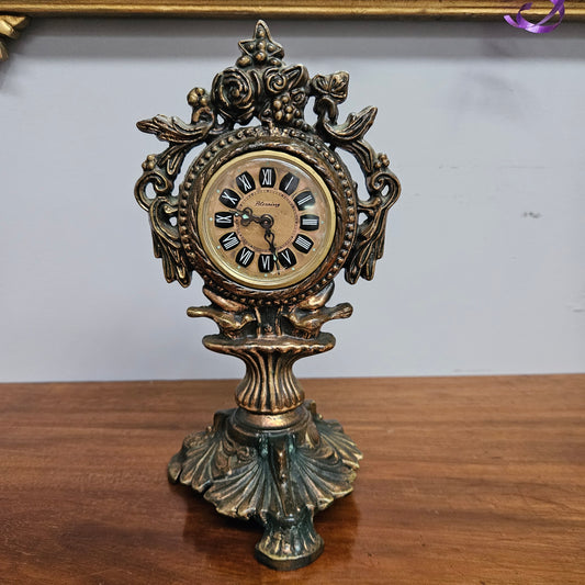 Vintage Cast Copper Mantle/Desk Clock
