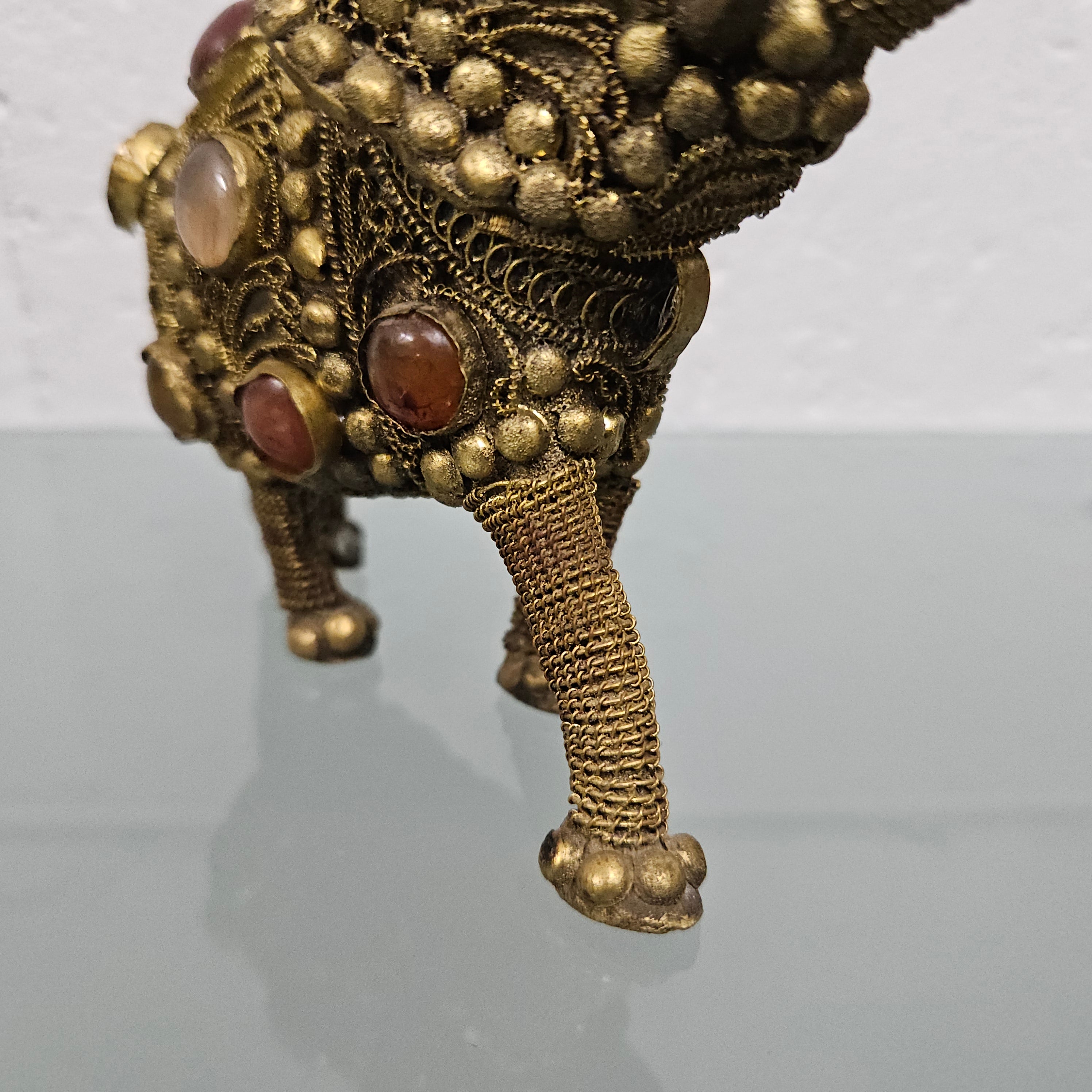 Bronze, Agate, Brass Ceremonial Elephant | Antique & Vintage | Moonee Ponds Antiques | Australia Wide