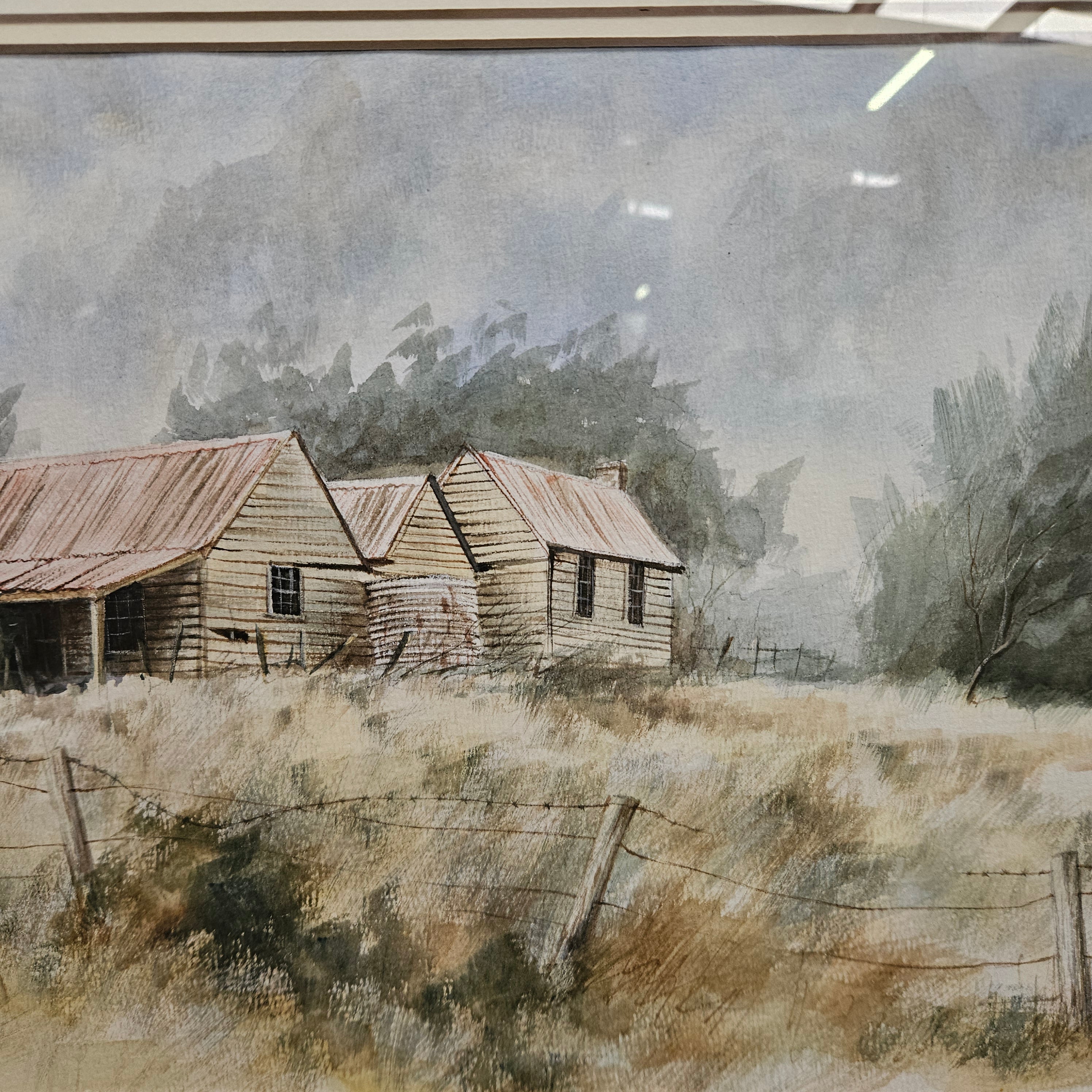 Australian Watercolour Landscape Signed Alan Sartori | Antique & Vintage | Moonee Ponds Antiques | Australia Wide
