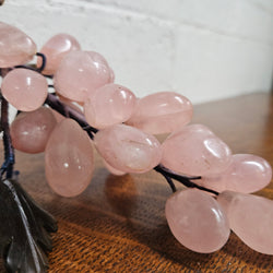 Vintage Chinese Rose Quartz Bunch of Grapes | Antique & Vintage | Moonee Ponds Antiques | Australia Wide Delivery