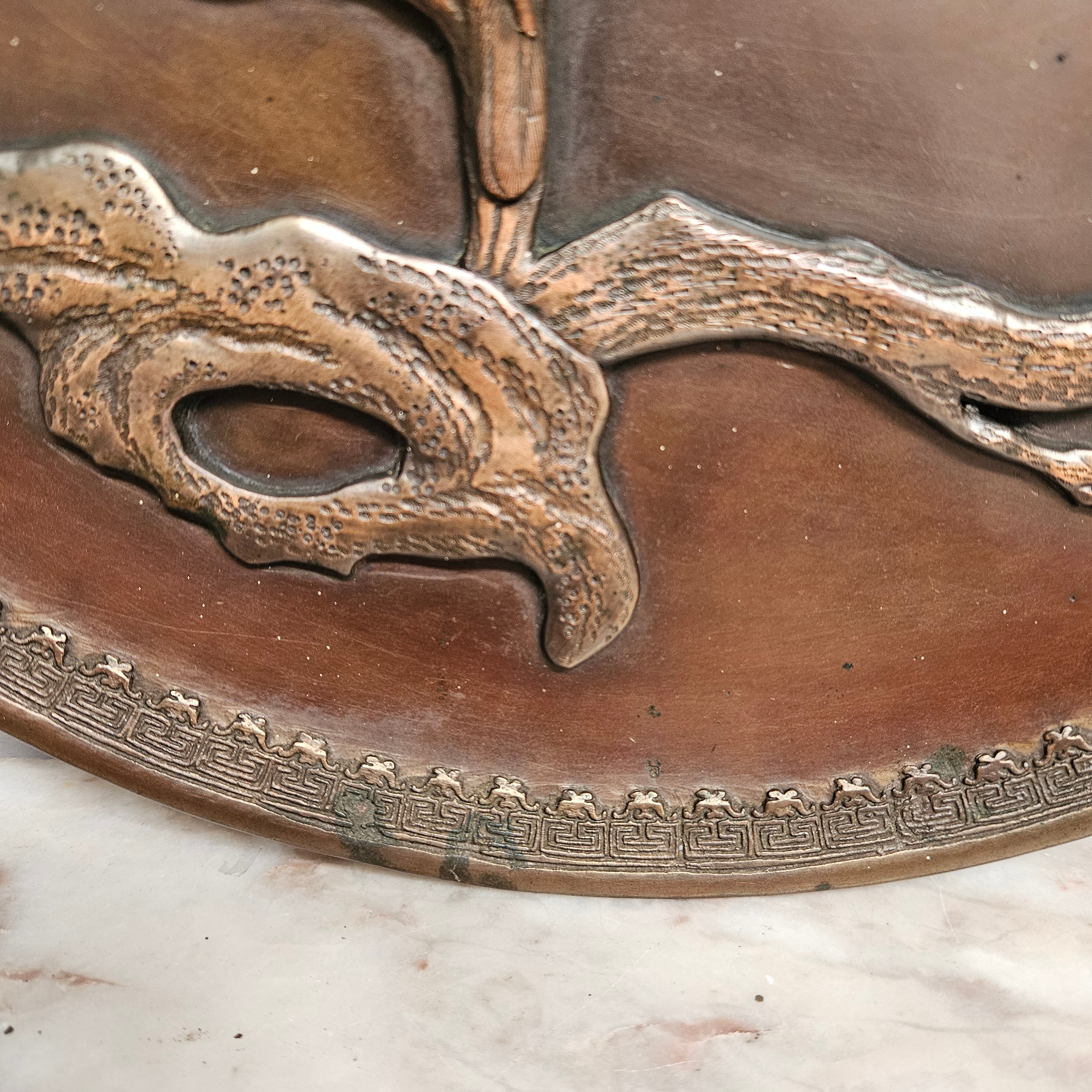 Antique Japanese Meiji Period Bronze Charger | Antique & Vintage | Moonee Ponds Antiques | Australia Wide Delivery