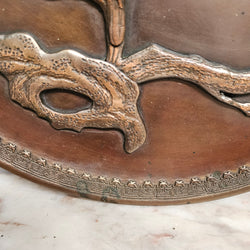 Antique Japanese Meiji Period Bronze Charger