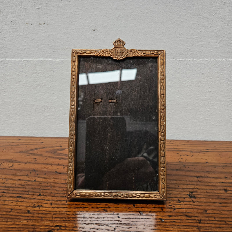 Rare RAAF photo metal and wooden frame, it is in good original condition with some signs of age. 