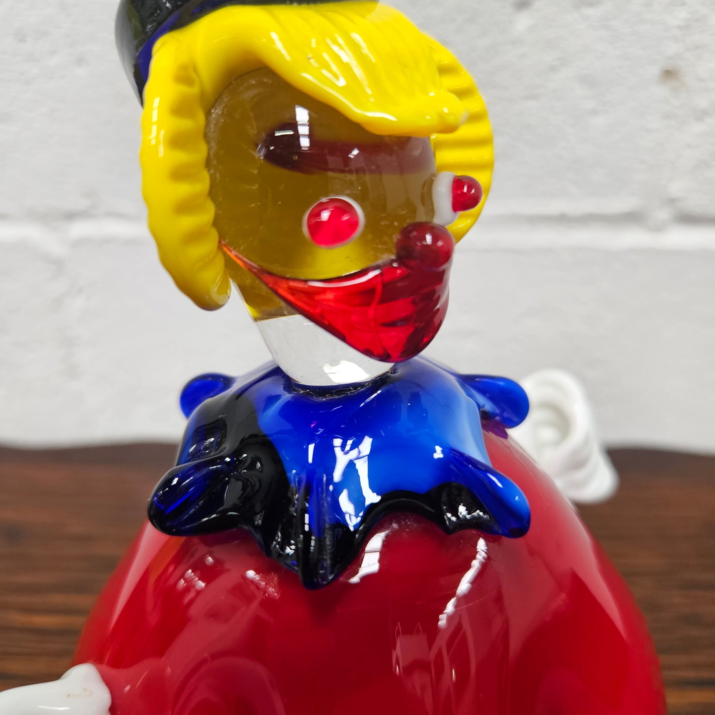 Mid Century Modern Murano Glass Round Clown