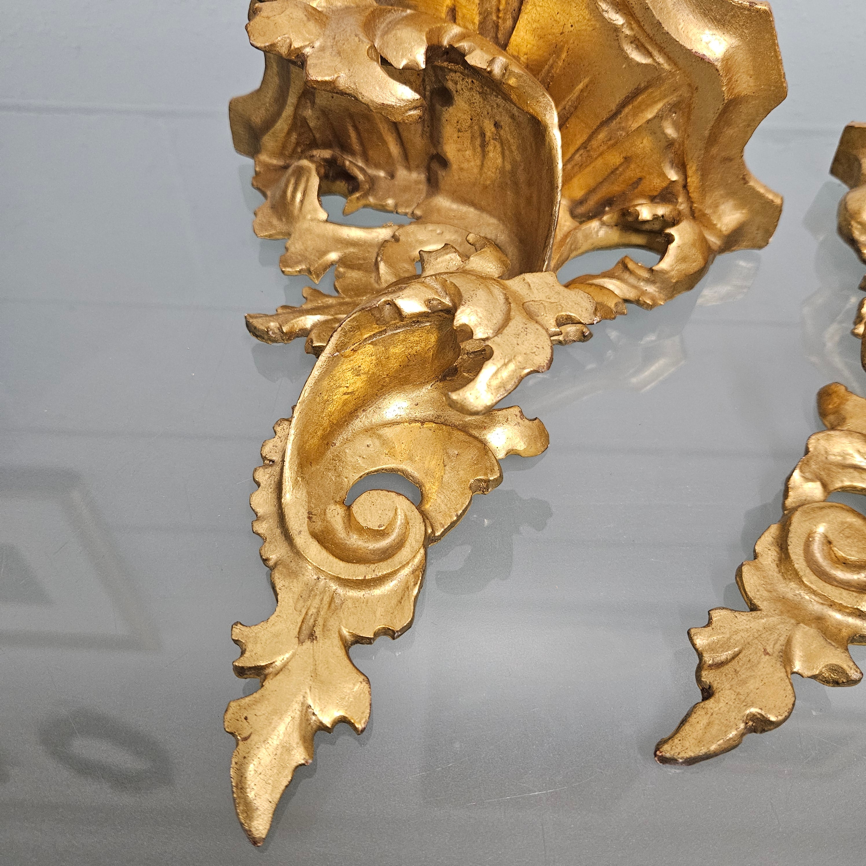 Pair Of Florentine Wall Shelf Brackets | Antique & Vintage | Moonee Ponds Antiques | Australia Wide Delivery
