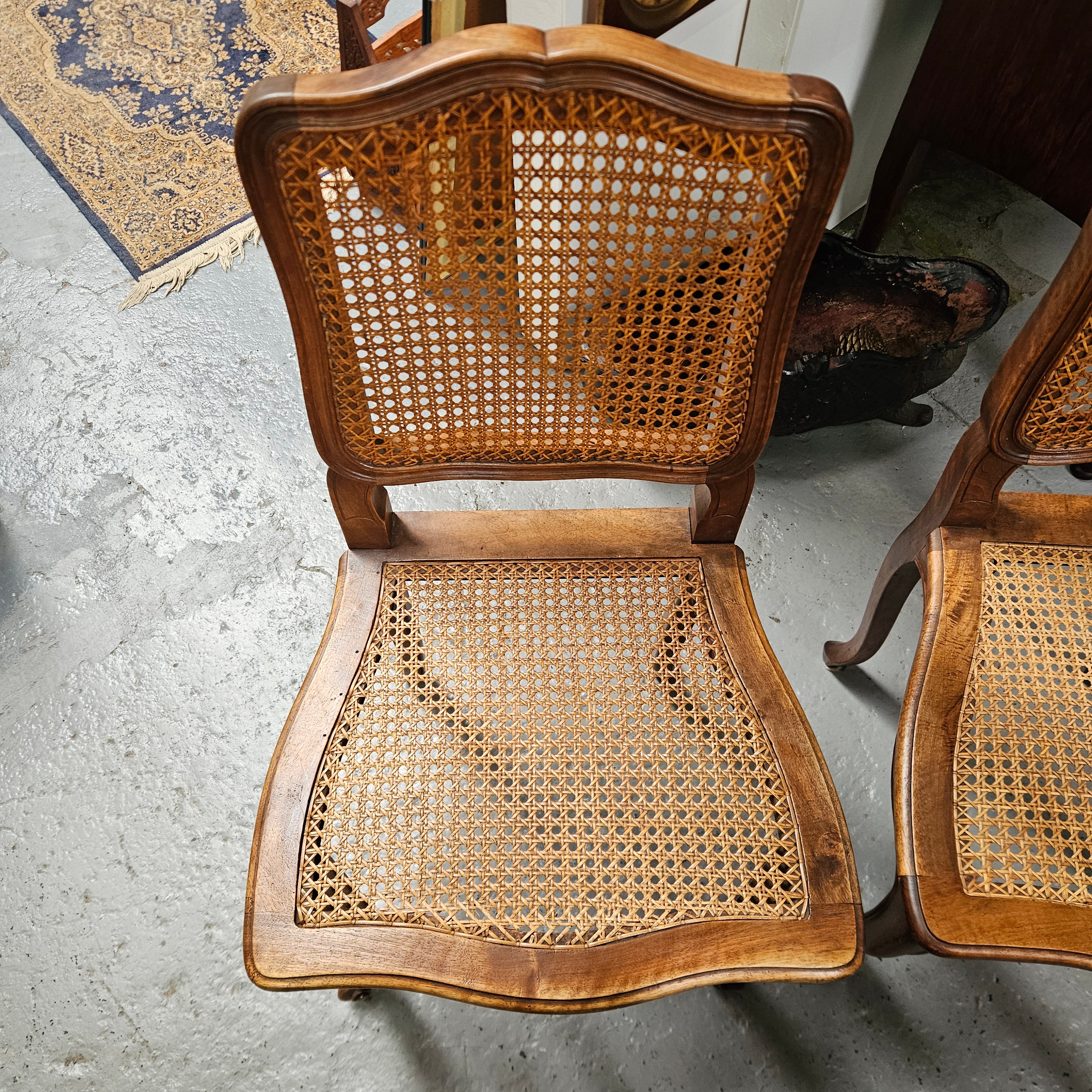 Antique Set of Four Cane Dining Chairs | Antique & Vintage | Moonee Ponds Antiques | Australia Wide Delivery