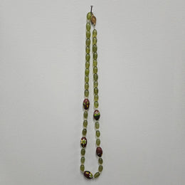 Antique Jade & Cloisonne Necklace