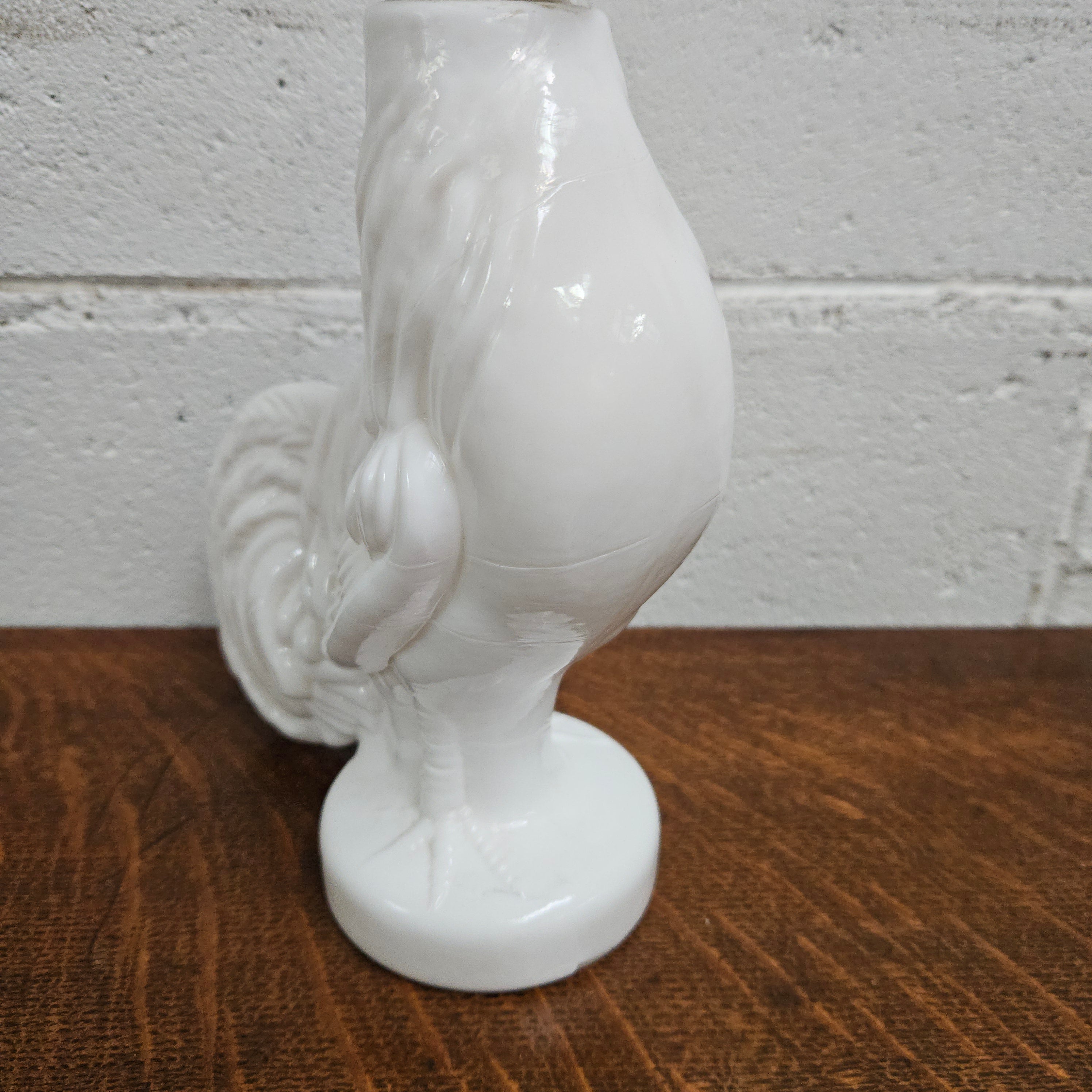 Italian Milk Glass 'Rooster' Decanter | Antique & Vintage | Moonee Ponds Antiques | Australia Wide Delivery