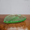 Vintage Bagley Uranium Green Glass Leaf Dish | Antique & Vintage | Moonee Ponds Antiques | Australia Wide Delivery
