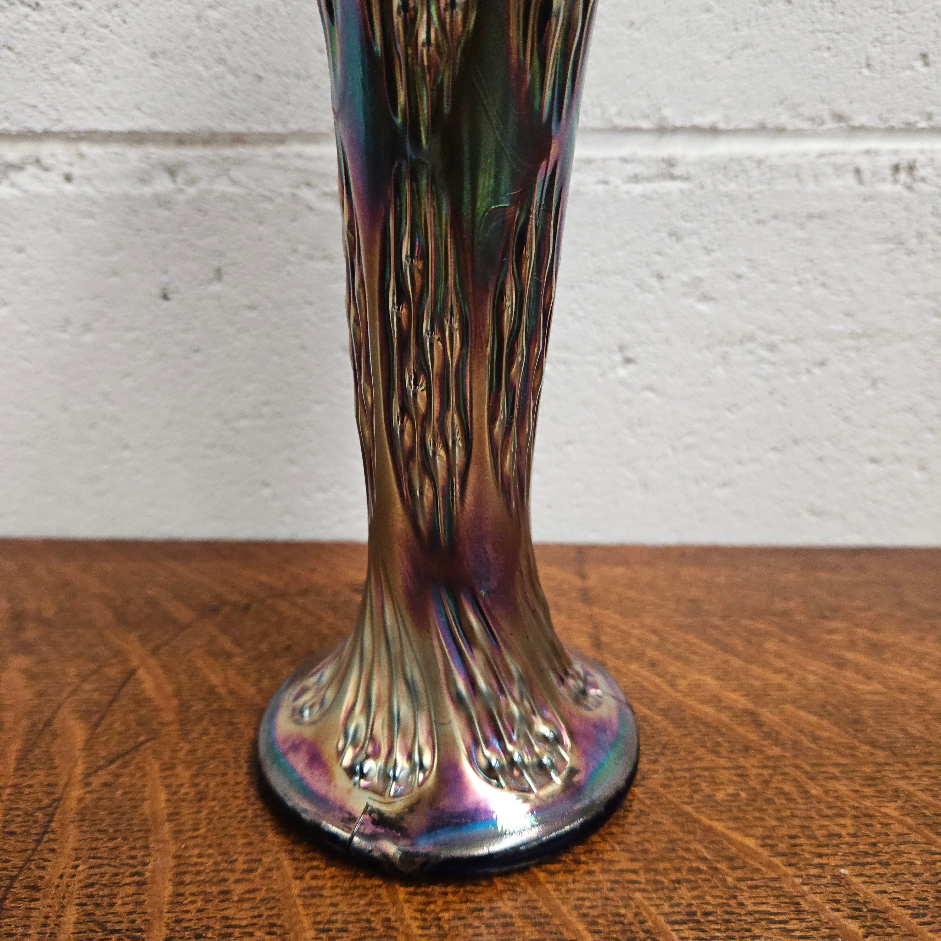 Iridescent Carnival Glass Vase | Antique & Vintage | Moonee Ponds Antiques | Australia Wide Delivery