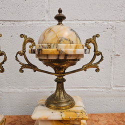 Elegant French Marble & Gilt Brass Cassolettes | Antique & Vintage | Moonee Ponds Antiques | Australia Wide Delivery