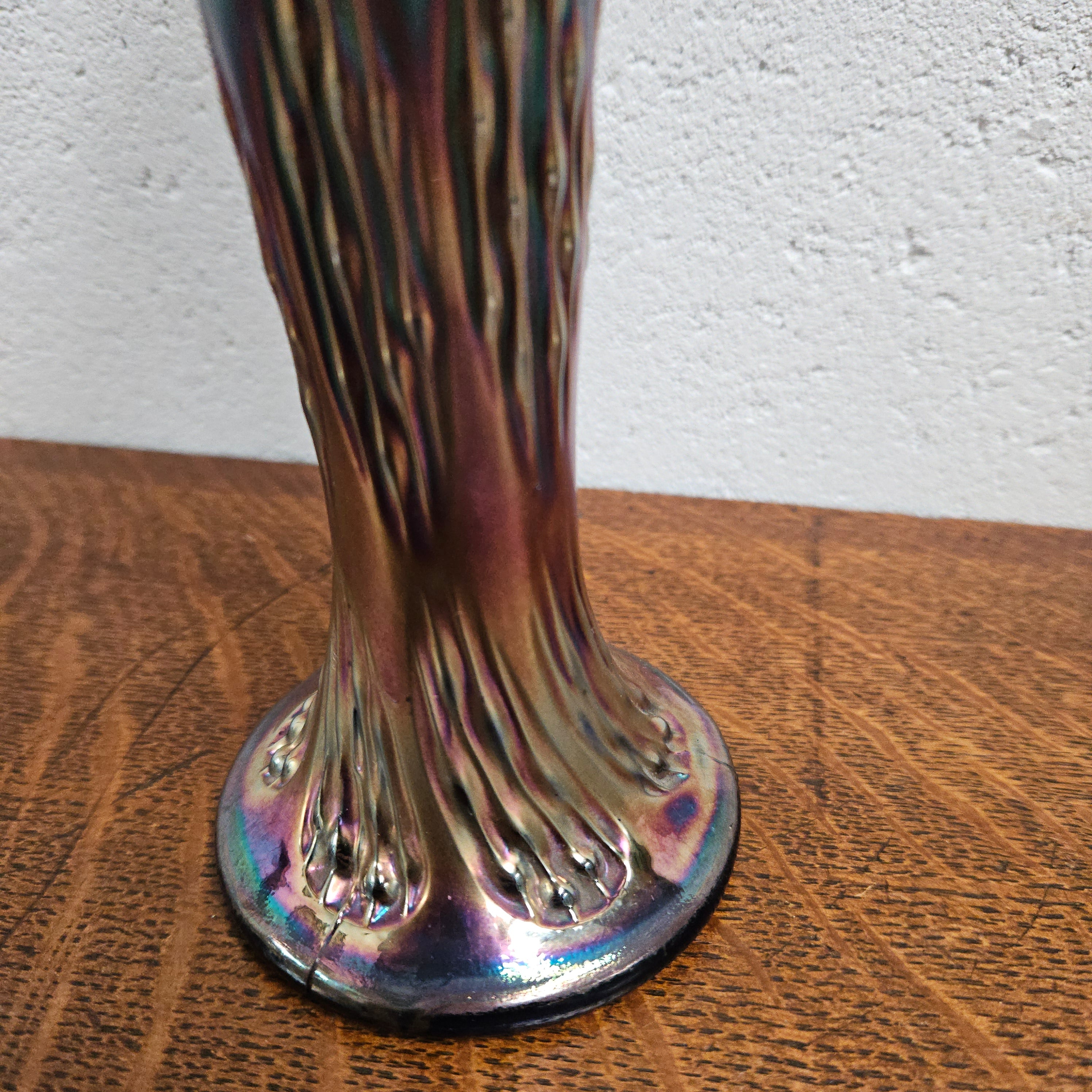 Iridescent Carnival Glass Vase | Antique & Vintage | Moonee Ponds Antiques | Australia Wide Delivery