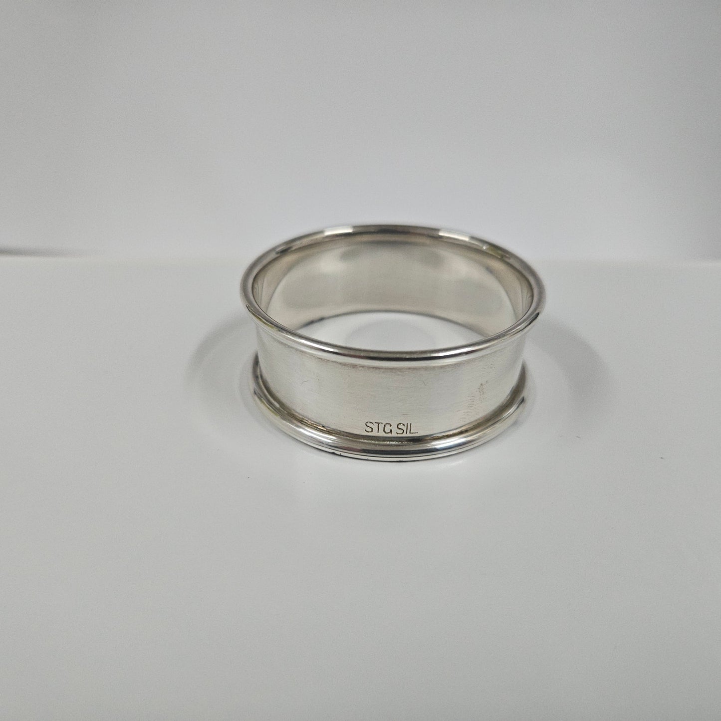 Vintage Sterling Silver Plain Serviette Ring