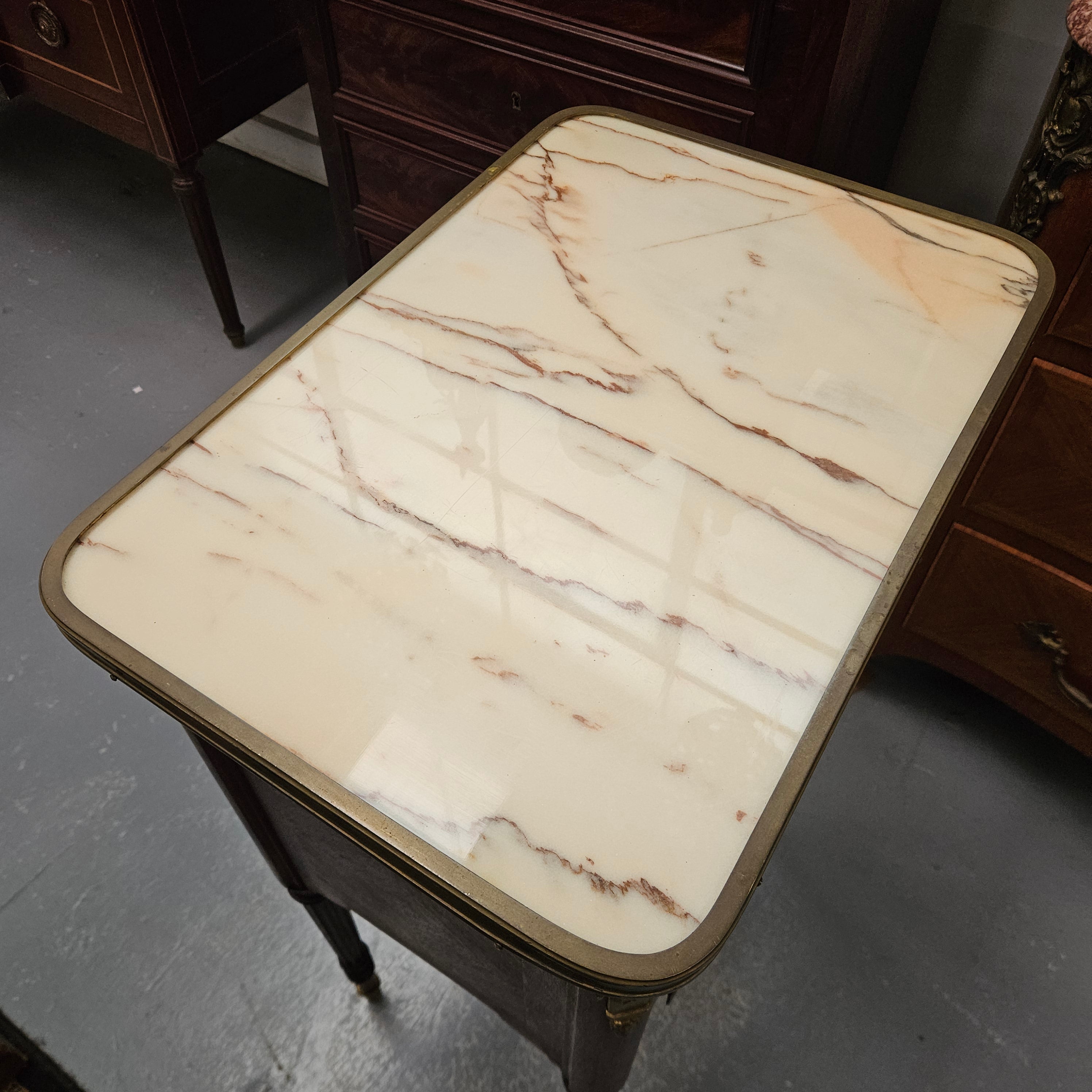 Louis XVIth Style Mahogancy Side Cabinet/Bedside | Antique & Vintage | Moonee Ponds Antiques | Australia Wide Delivery