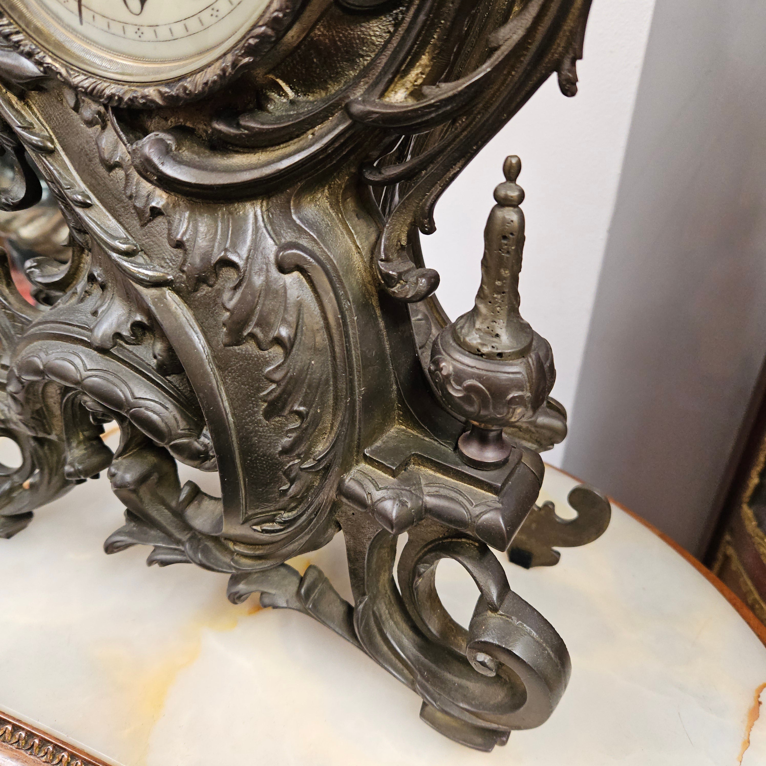 19th Century Bronze Mantle Clock | Antique & Vintage | Moonee Ponds Antiques | Australia Wide Delivery