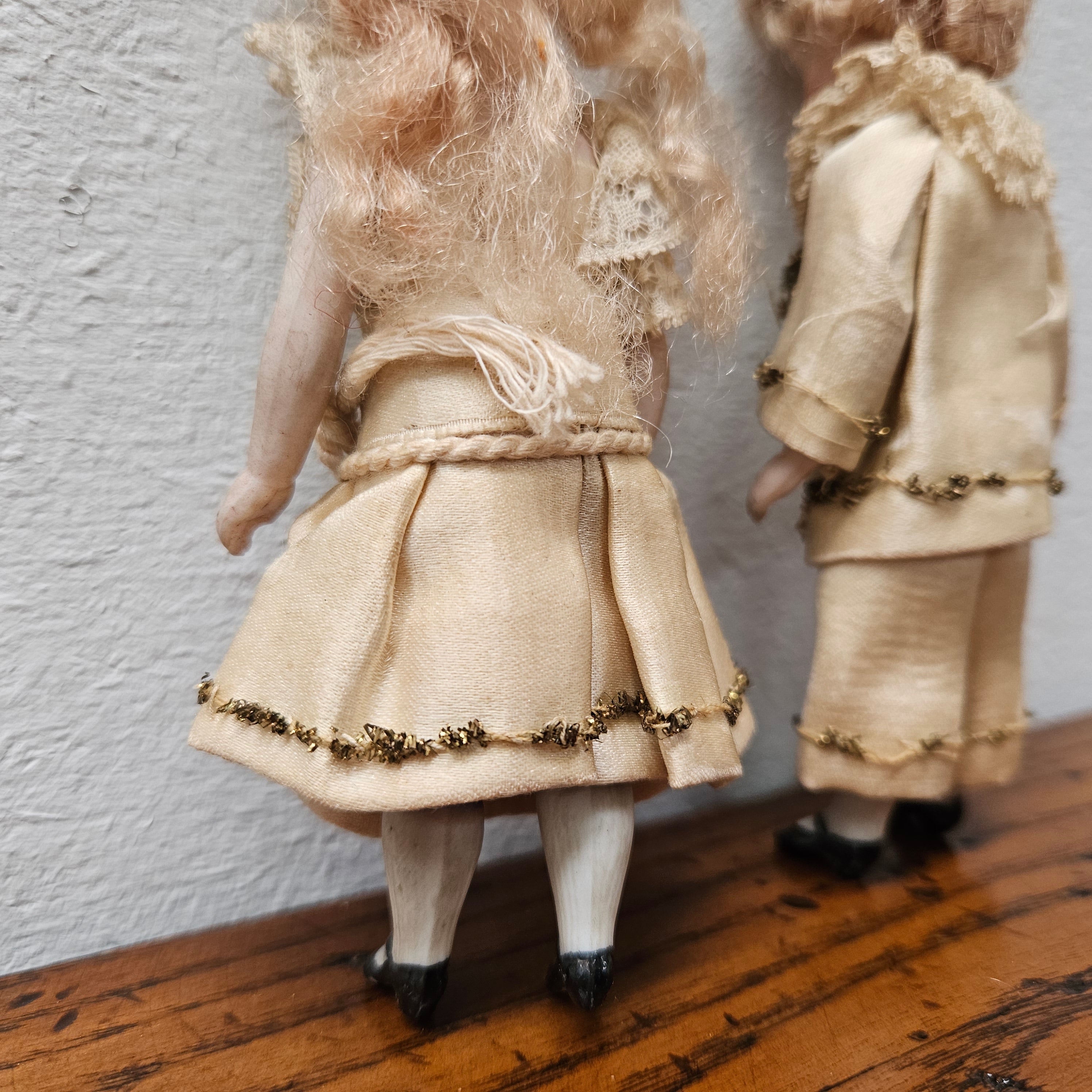 Pair Antique French Miniature Bisque Dolls | Antique & Vintage | Moonee Ponds Antiques | Australia Wide Delivery