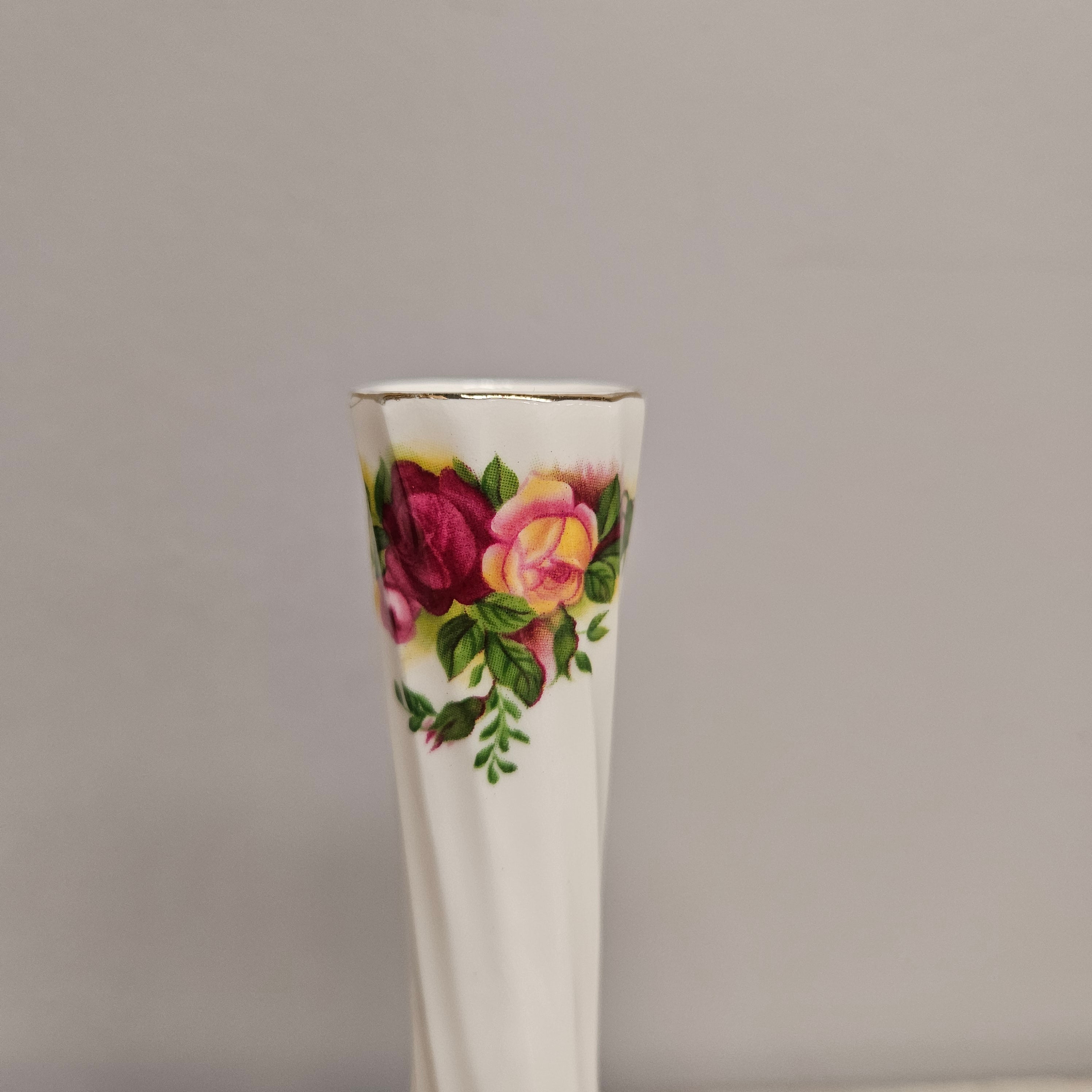 Vintage Roses Narrow Neck Vase | Antique & Vintage | Moonee Ponds Antiques | Australia Wide