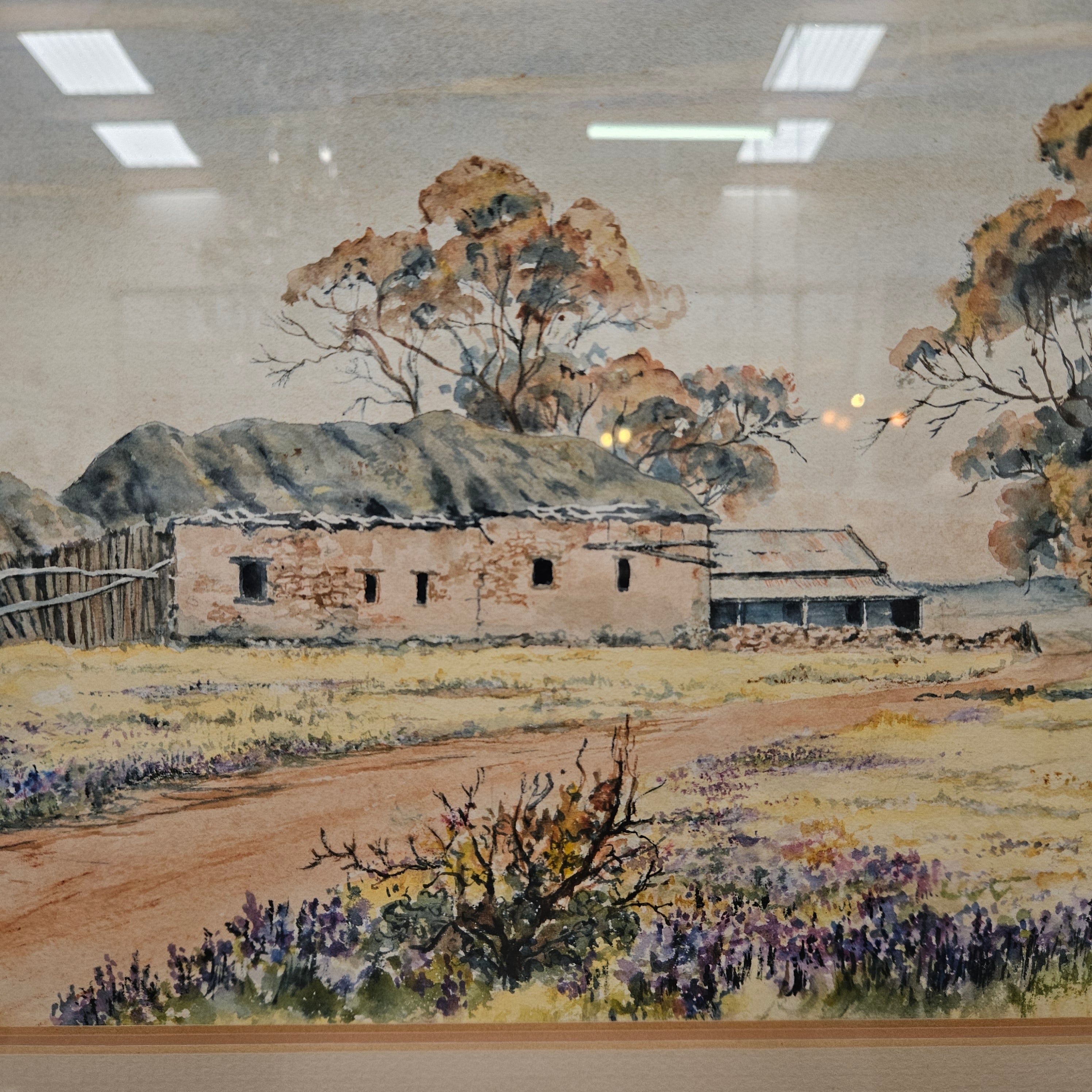 Signed Watercolour Landscape | Antique & Vintage | Moonee Ponds Antiques | Australia Wide