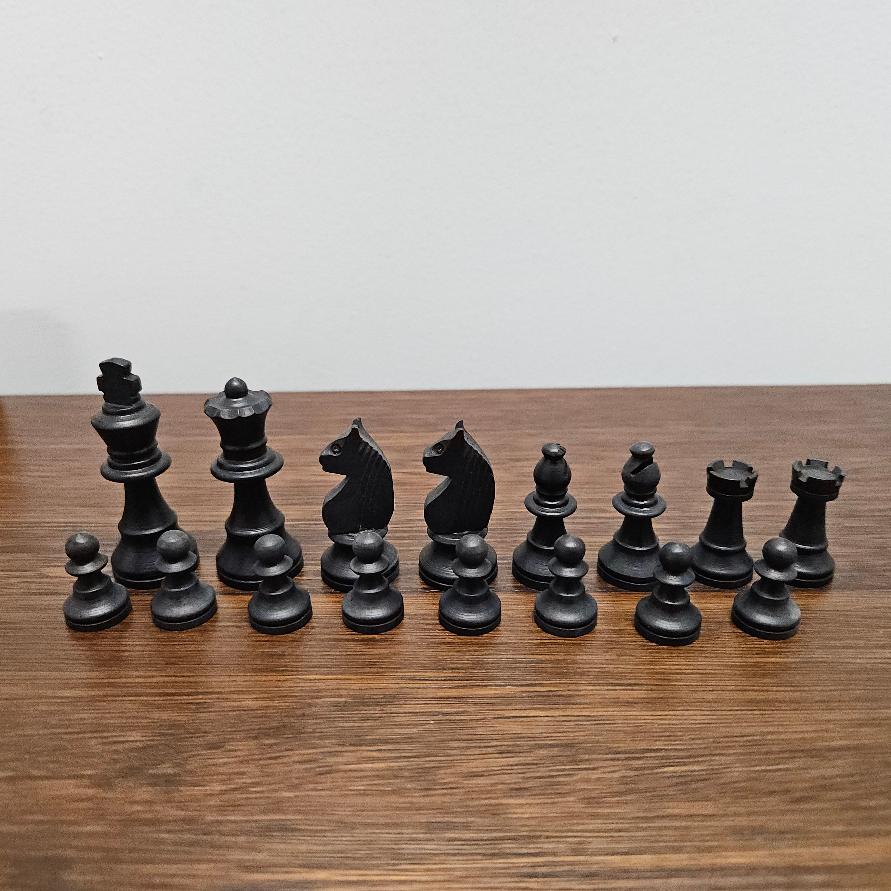 Vintage Wooden French Chess Set In Original Box | Antique & Vintage | Moonee Ponds Antiques | Australia Wide Delivery