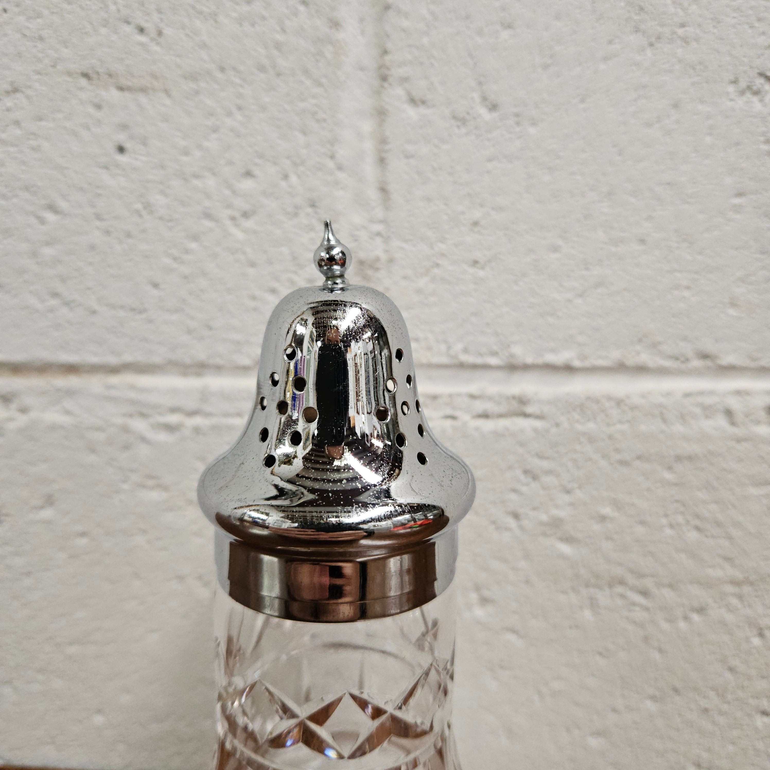 Vintage Stuart Crystal Sugar Castor, Shaker, Sifter | Antique & Vintage | Moonee Ponds Antiques | Australia Wide Delivery