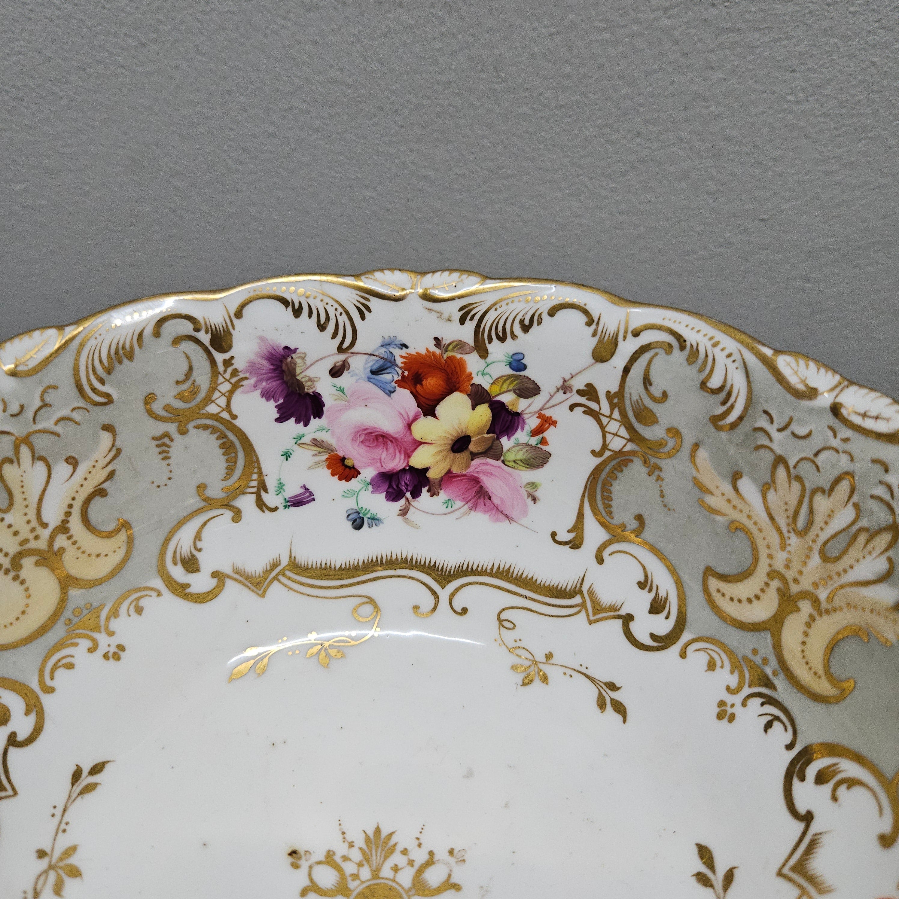 Pretty Early Victorian Hand Painted Bristol Bowl | Antique & Vintage | Moonee Ponds Antiques | Australia Wide Delivery