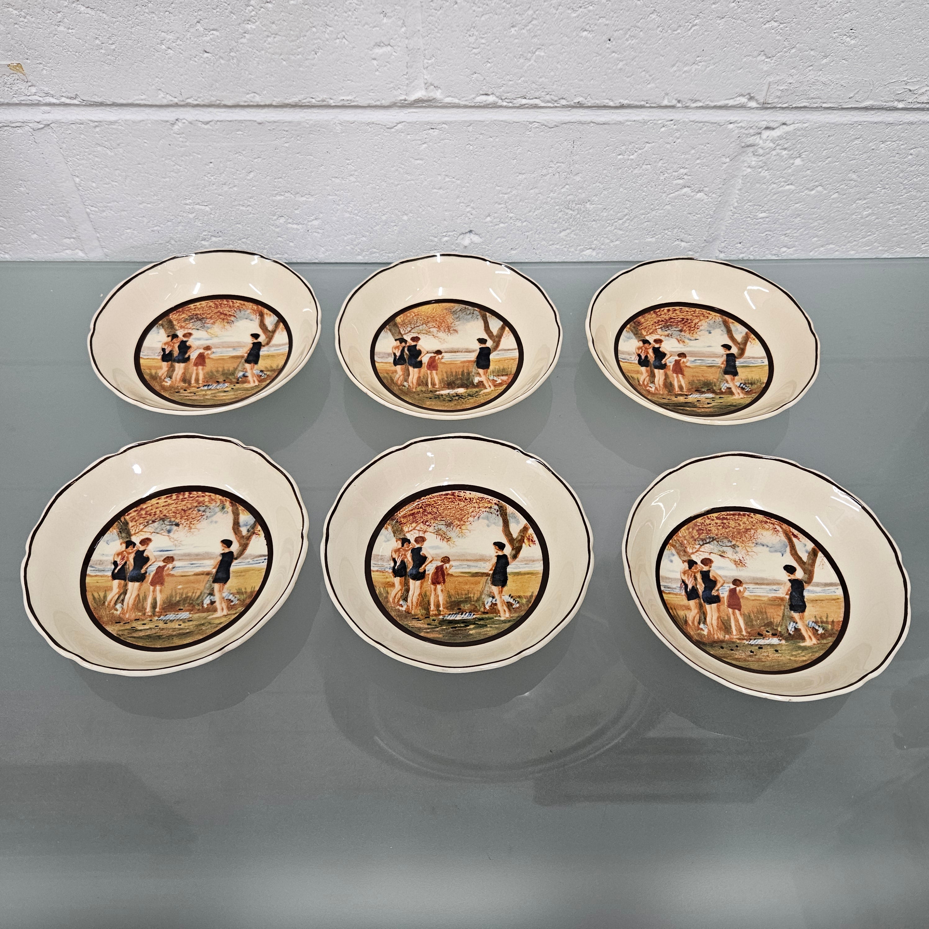 Royal Doulton Series Ware Surfing Scene | Antique & Vintage | Moonee Ponds Antiques | Australia Wide Delivery