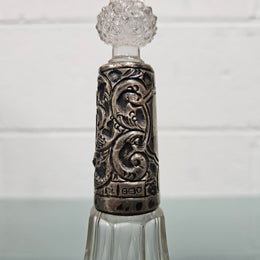 Edwardian Silver Collared Perfume Bottle
