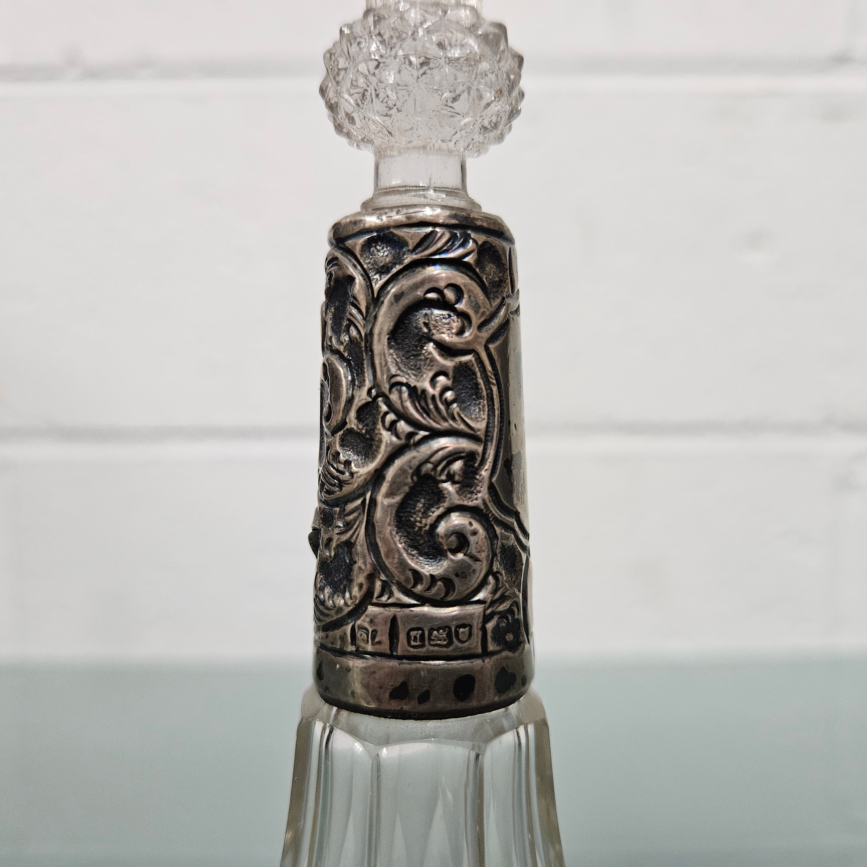 Edwardian Silver Collared Perfume Bottle | Antique & Vintage | Moonee Ponds Antiques | Australia Wide Delivery