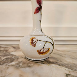 Antique Hand Painted Milk Glass Vase | Antique & Vintage | Moonee Ponds Antiques | Australia Wide Delivery