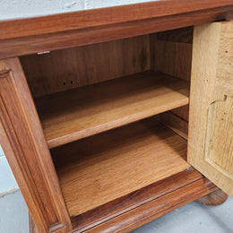 Pair of French Oak Gothic Style Bedsides