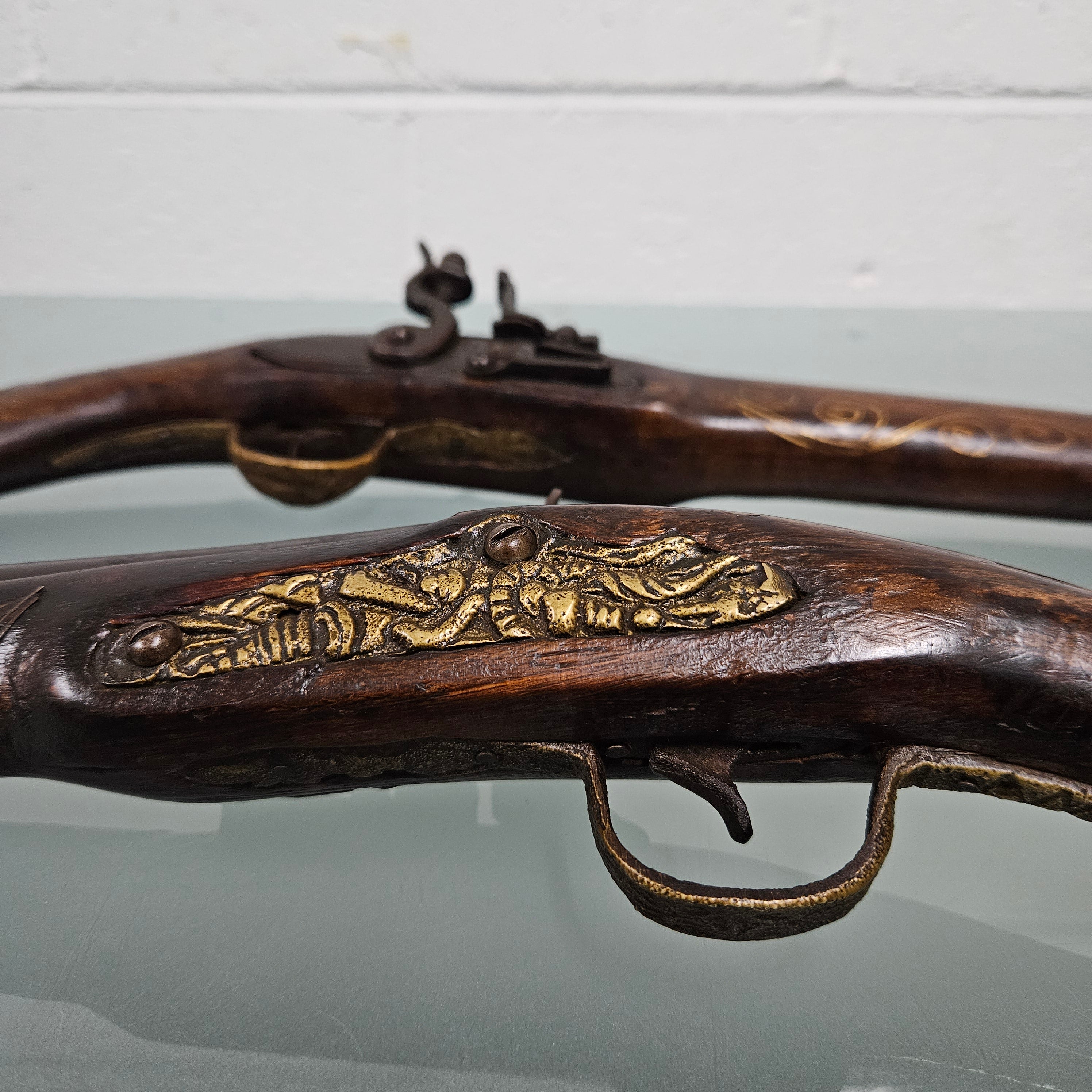 Pair Antique Blunderbuss Percussion Cap Style Pistols | Antique & Vintage | Moonee Ponds Antiques | Australia Wide Delivery