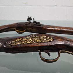 Pair Antique Blunderbuss Percussion Cap Style Pistols | Antique & Vintage | Moonee Ponds Antiques | Australia Wide Delivery