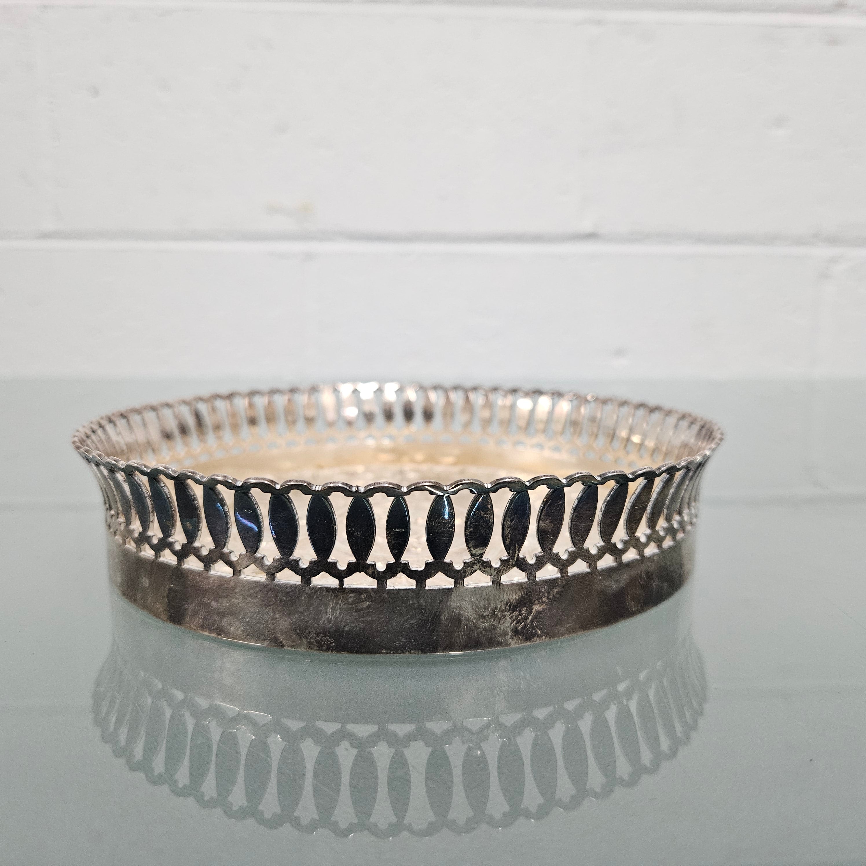 Antique Silver Plate Church Coaster | Antique & Vintage | Moonee Ponds Antiques | Australia Wide Delivery