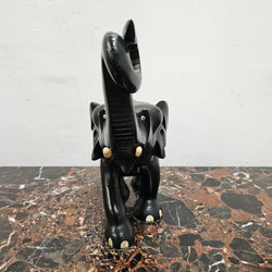 Vintage Ebony/Bone Elephant | Antique & Vintage | Moonee Ponds Antiques | Australia Wide Delivery