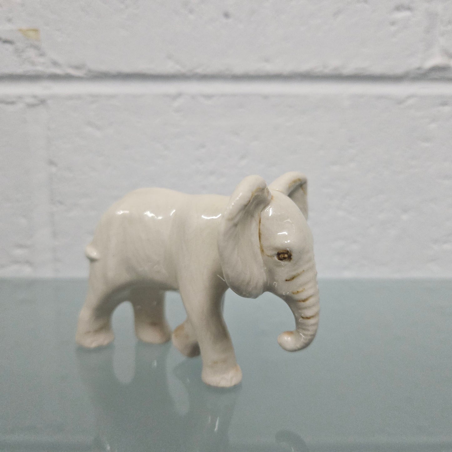Signed Pottery Elephant