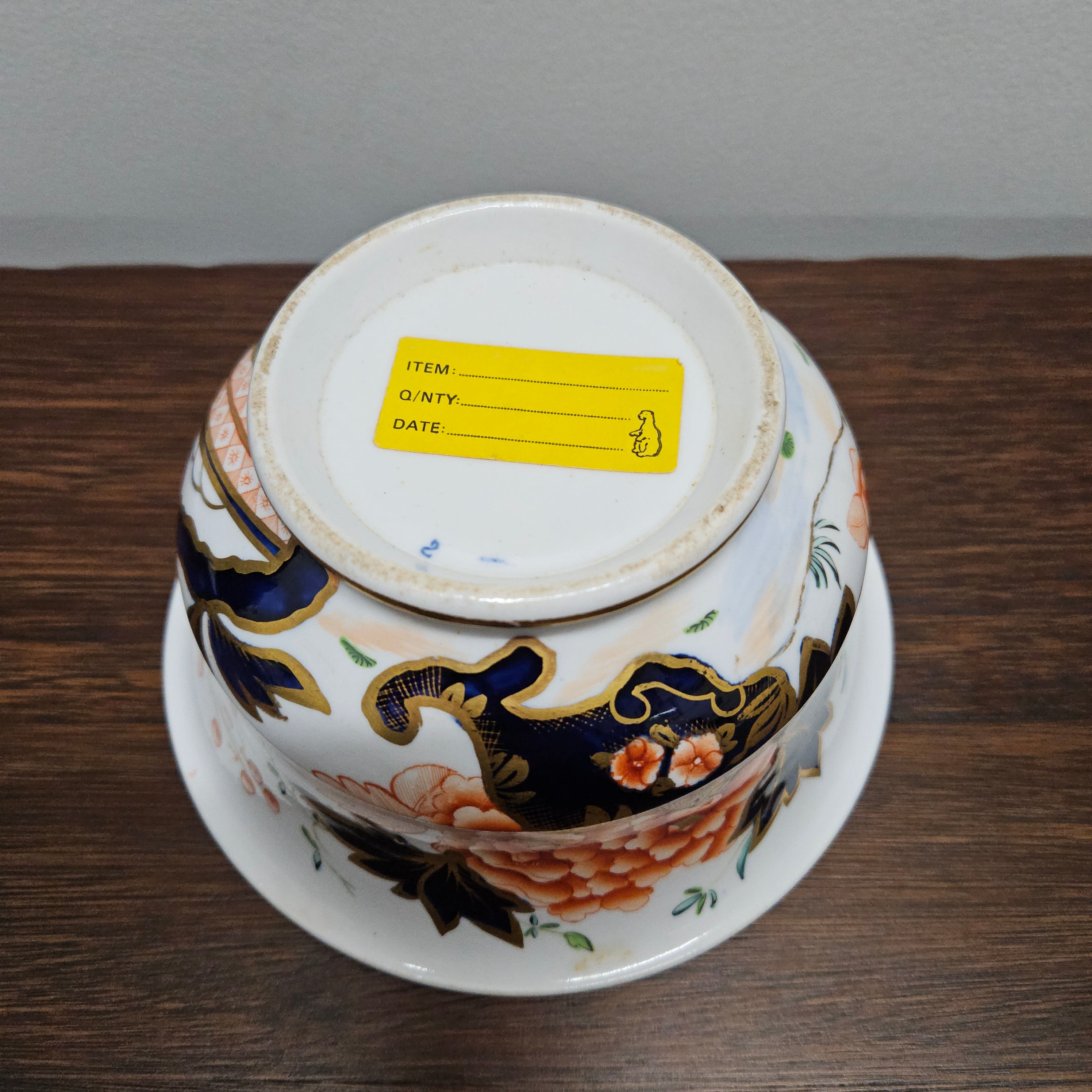 Early Victorian Gaudy Welsh Hand Painted Bowl | Antique & Vintage | Moonee Ponds Antiques | Australia Wide Delivery