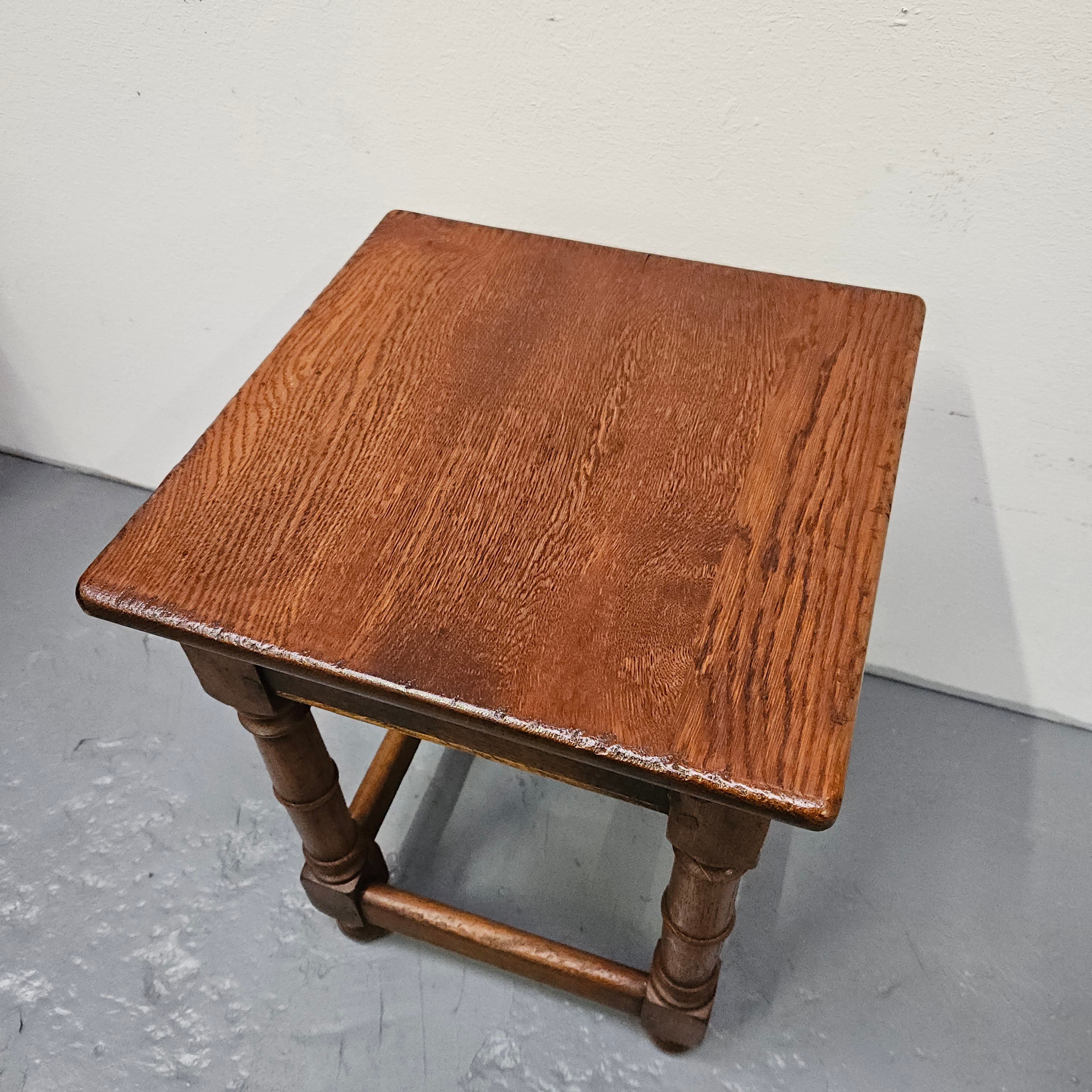 French Oak Farmhouse Style Side Table | Antique & Vintage | Moonee Ponds Antiques | Australia Wide Delivery