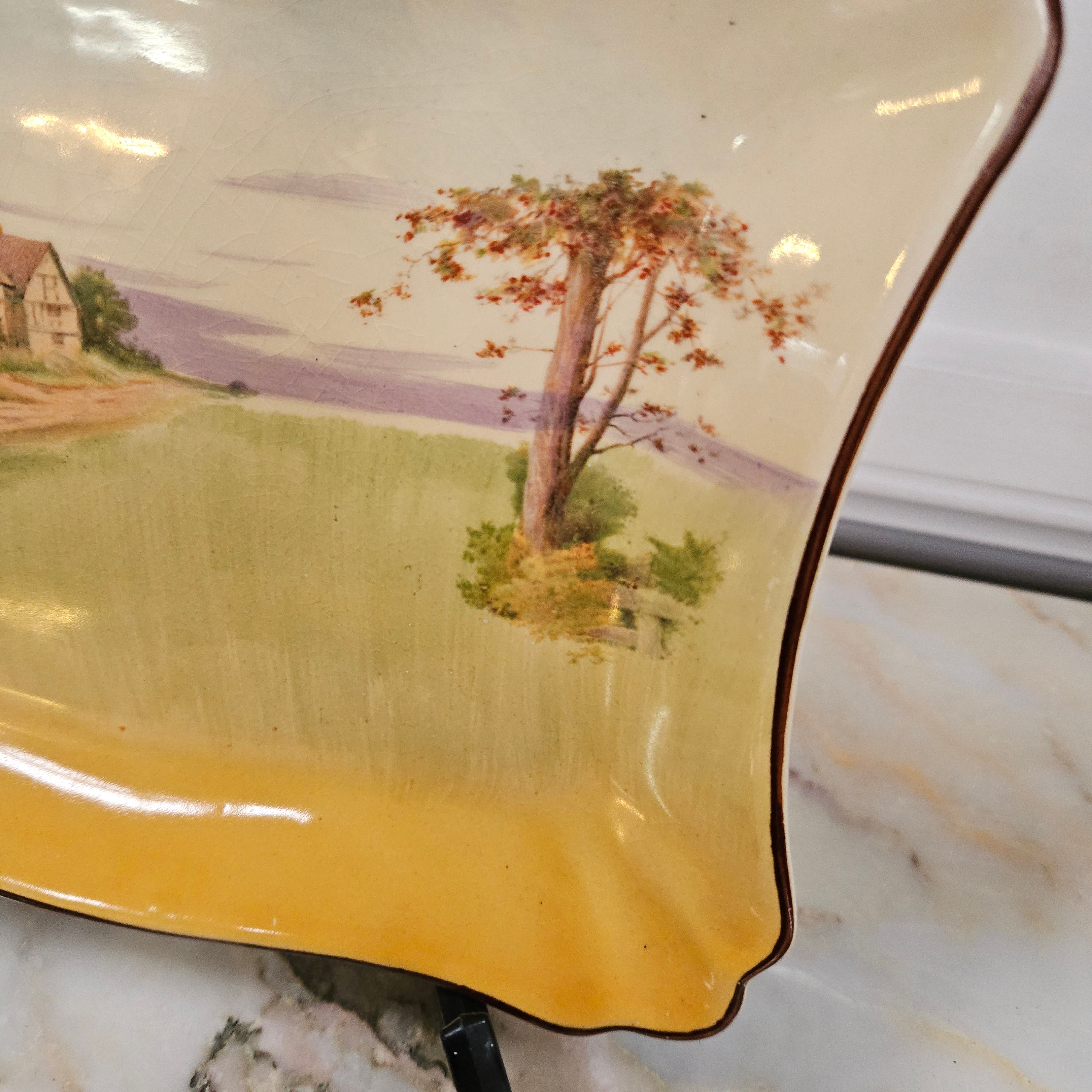 Royal Doulton Country Scene Decorative Plate | Antique & Vintage | Moonee Ponds Antiques | Australia Wide Delivery
