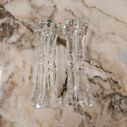 Pair Crystal Cut Knife/Spoon Rest | Antique & Vintage | Moonee Ponds Antiques | Australia Wide Delivery