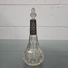 Edwardian Silver Collared Perfume Bottle