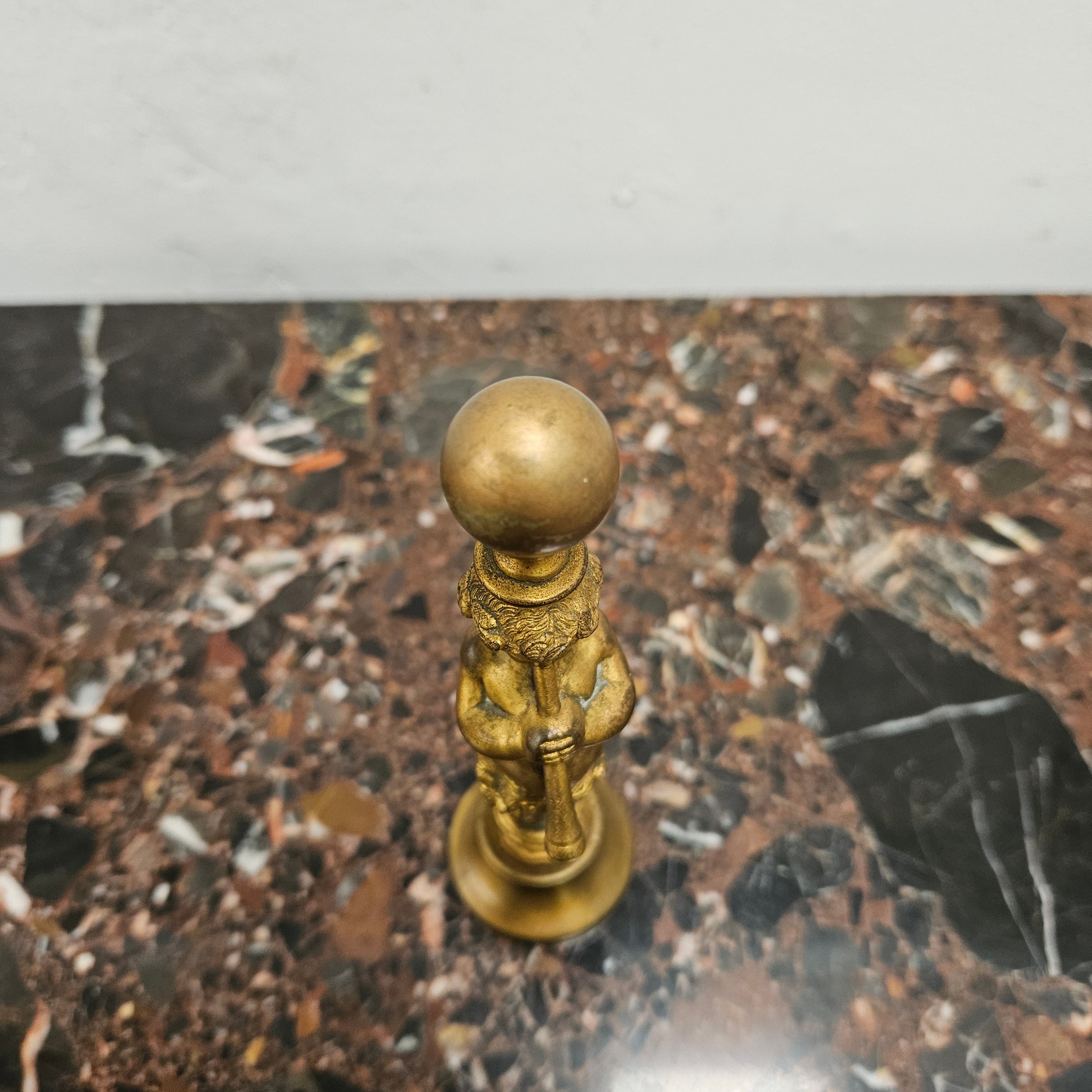 Antique Gilt Bronze Pan Desk Paperweight | Antique & Vintage | Moonee Ponds Antiques | Australia Wide Delivery