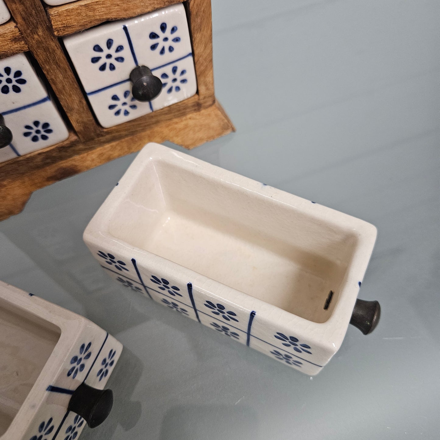 Vintage Hand Made Spice Drawers