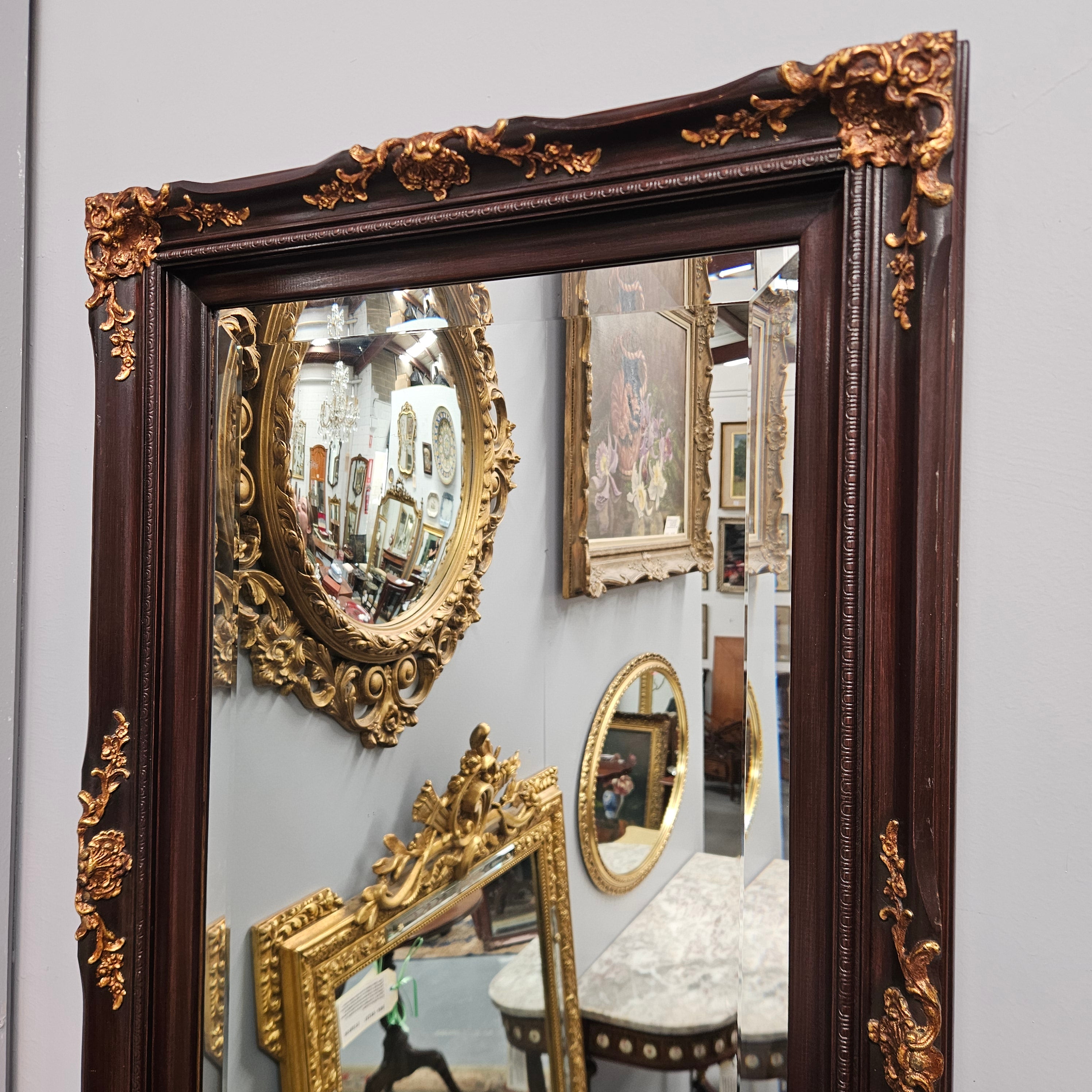 Vintage Bevelled Edge Gilded Wooden Mirror | Antique & Vintage | Moonee Ponds Antiques | Australia Wide Delivery