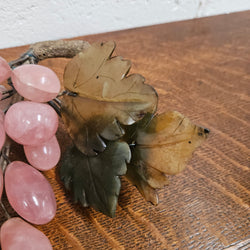 Vintage Chinese Rose Quartz Bunch of Grapes | Antique & Vintage | Moonee Ponds Antiques | Australia Wide Delivery