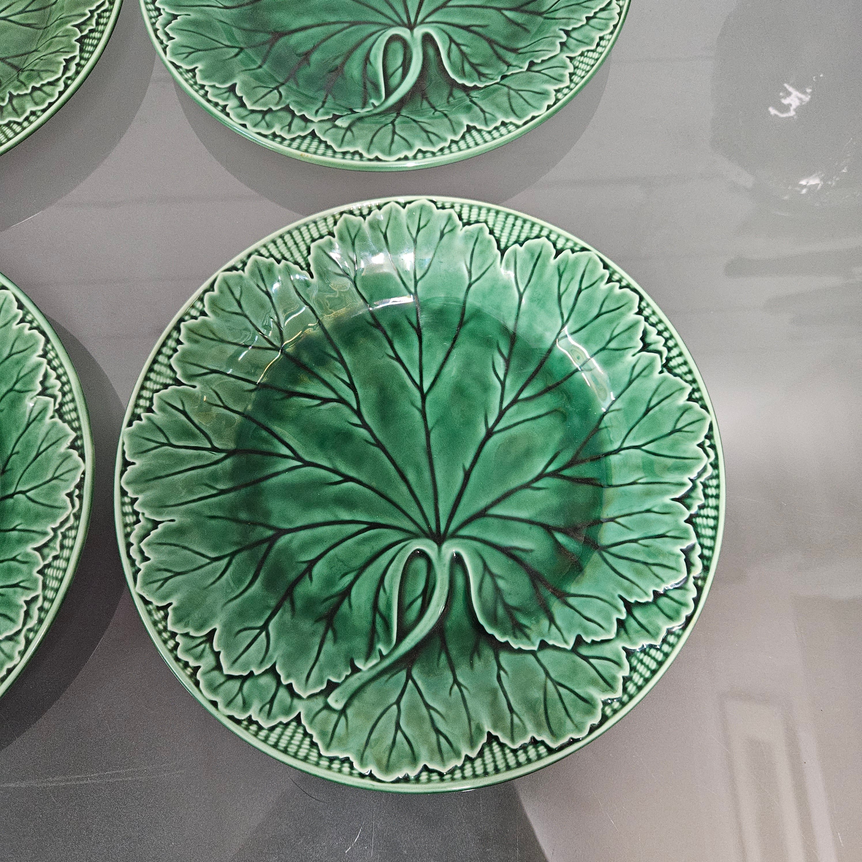 Antique Set of Four Majolica Plates | Antique & Vintage | Moonee Ponds Antiques | Australia Wide Delivery