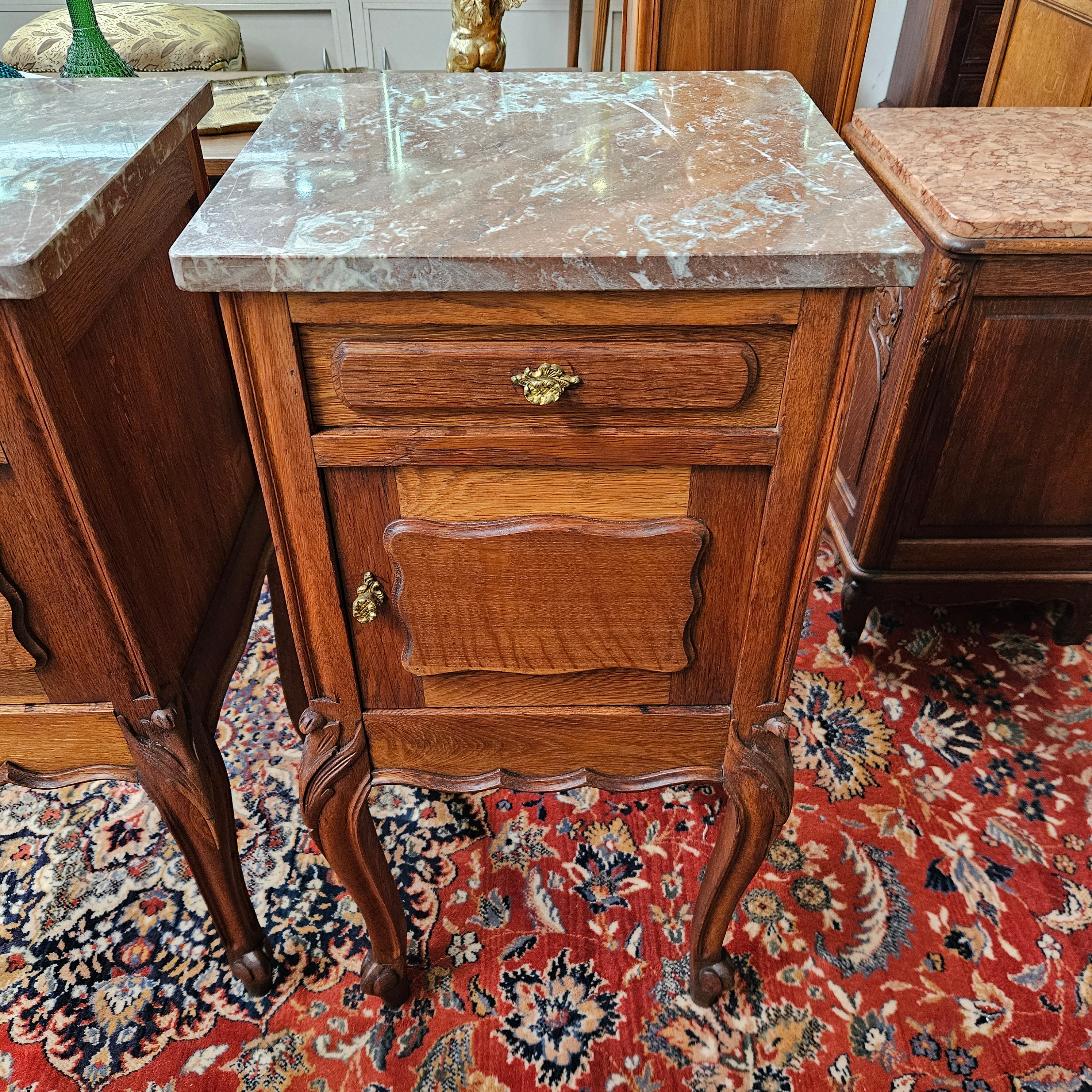 Pair of Louis XV Style Bedside Tables | Antique & Vintage | Moonee Ponds Antiques | Australia Wide