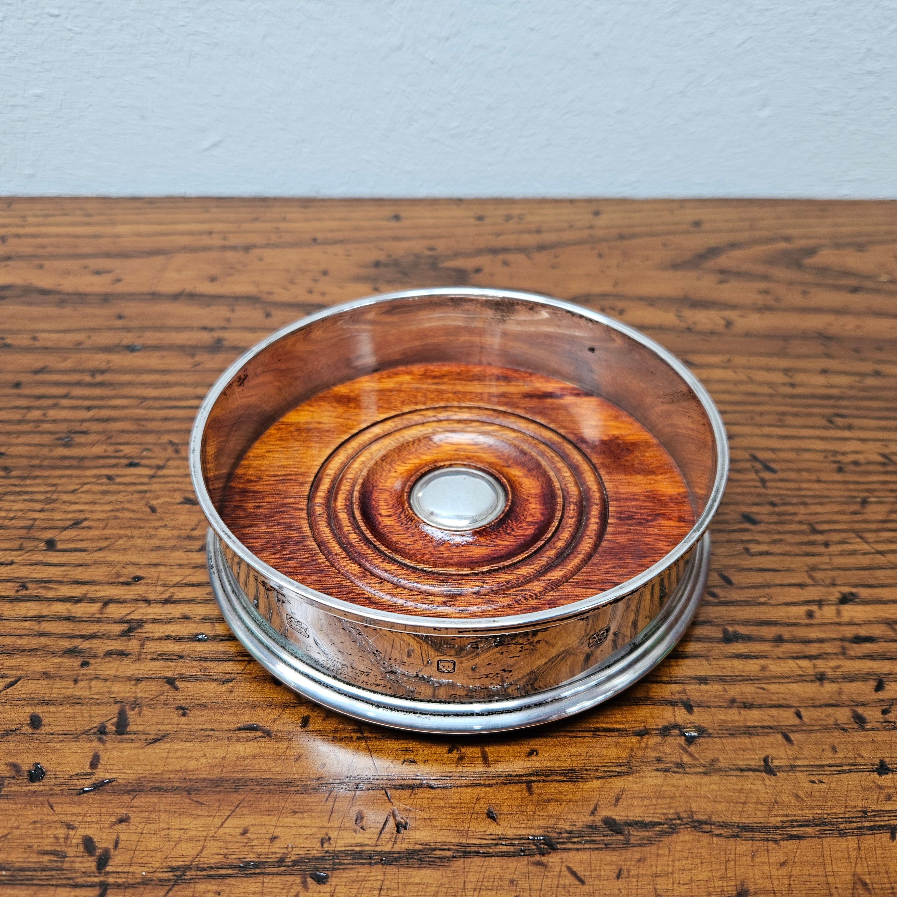 Vintage London Silver Wine Coaster | Antique & Vintage | Moonee Ponds Antiques | Australia Wide Delivery